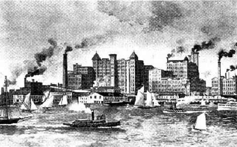 Havemeyers & Elder's Sugar Refinery in the 1880s